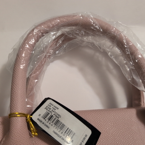 NWT BEBE Los Angeles Women's Evie Crossbody Satchel Bag Pearl Pink - Picture 9 of 11
